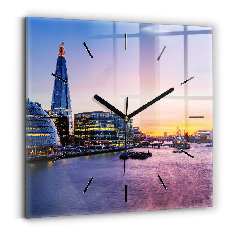Négyzet alakú üvegóra 30x30 Kilátás Londonra
