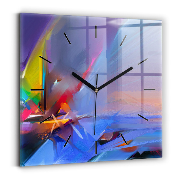 Szögletes üvegóra 30x30 Tengeri tájkép