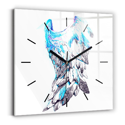 Szögletes fali üvegóra 30x30 Madárszárnyak utánzata