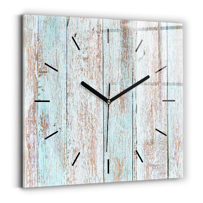 Szögletes fali üvegóra 30x30 Pasztell fa