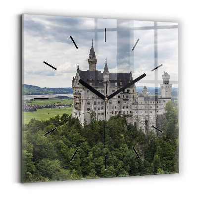 Négyzet alakú üvegóra 30x30 Neuschwanstein kastély