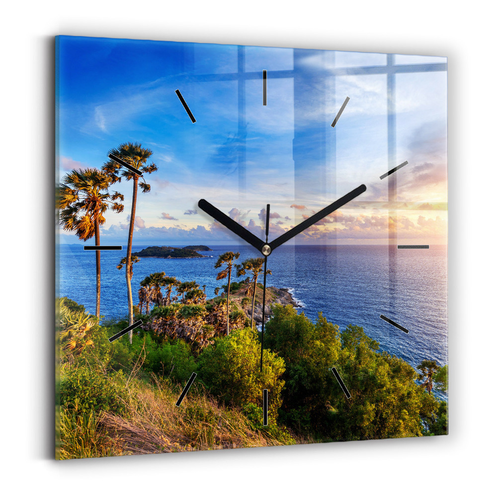 Szögletes üvegóra 30x30 Phuket Thaiföldön