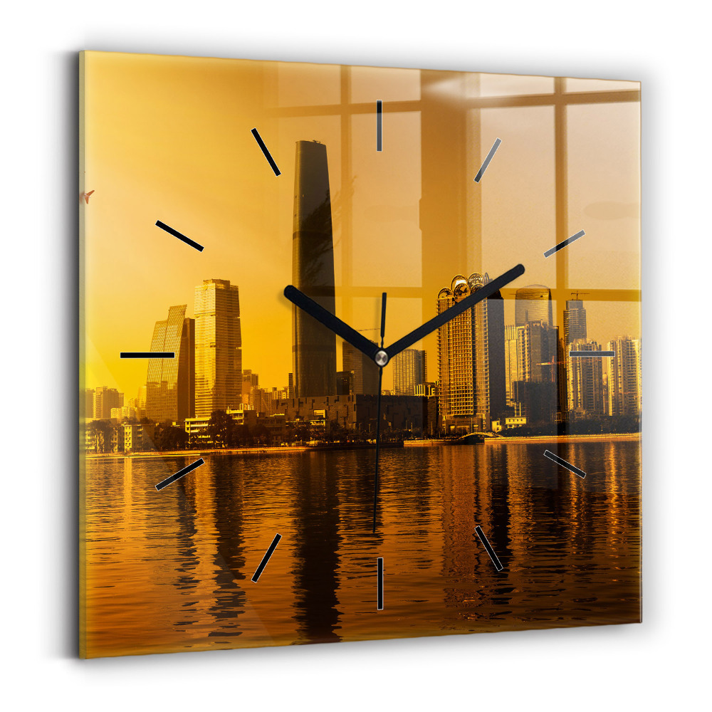 Szögletes fali üvegóra 30x30 Zhujiang folyó