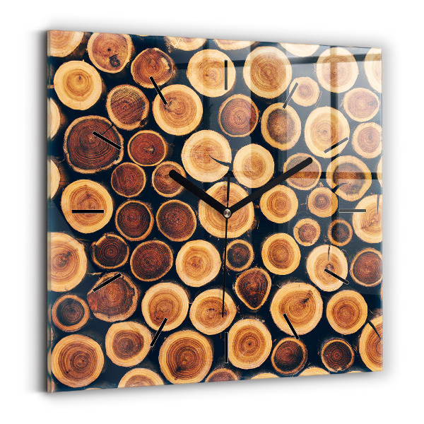 Négyzet alakú üvegóra 30x30 Faipari