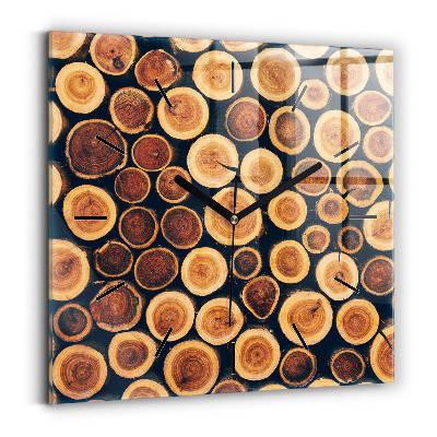 Négyzet alakú üvegóra 30x30 Faipari