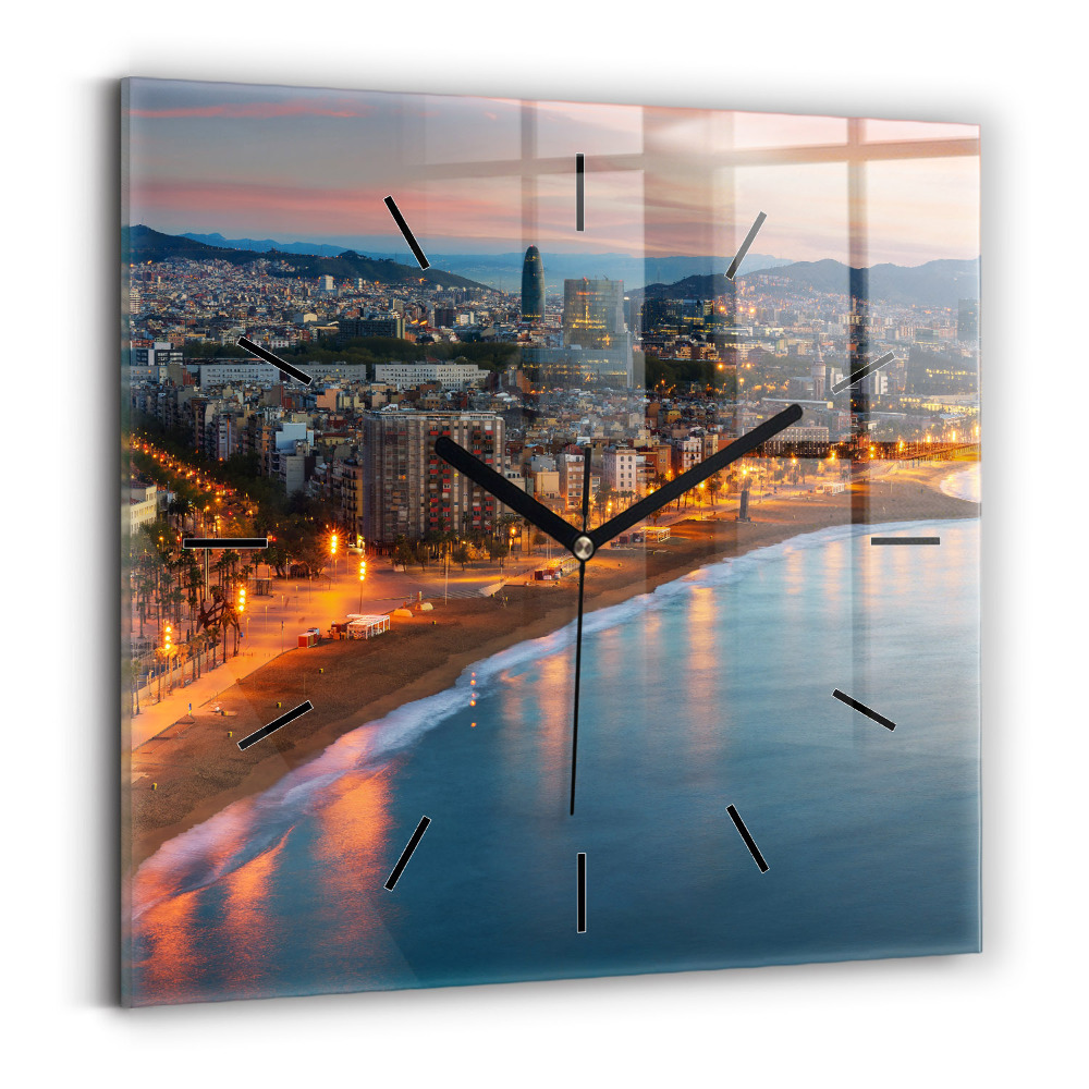 Négyzet alakú üvegóra 30x30 Strand Barcelonában