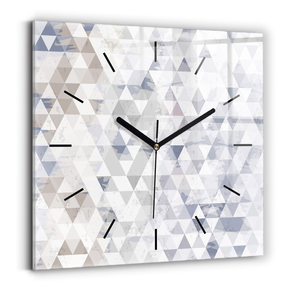 Négyzetes üvegóra 30x30 Geometriai minta