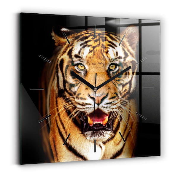 Négyzet alakú üvegóra 30x30 Tigris - vad szemek