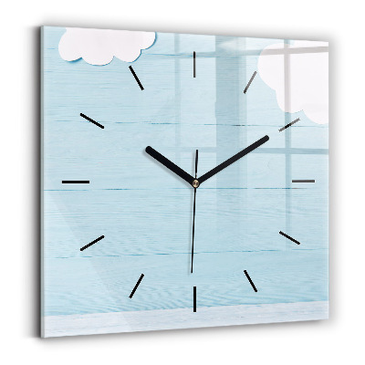 Szögletes üvegóra 30x30 Gyermek tábla