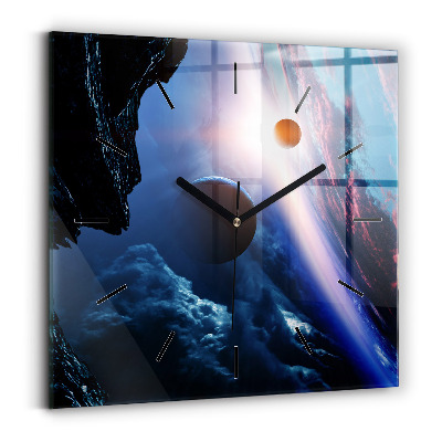 Szögletes fali üvegóra 30x30 Nagy galaxis