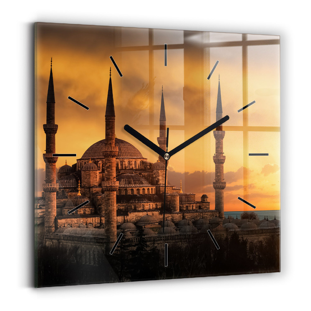 Négyzetes üvegóra 30x30 Mecset Isztambulban