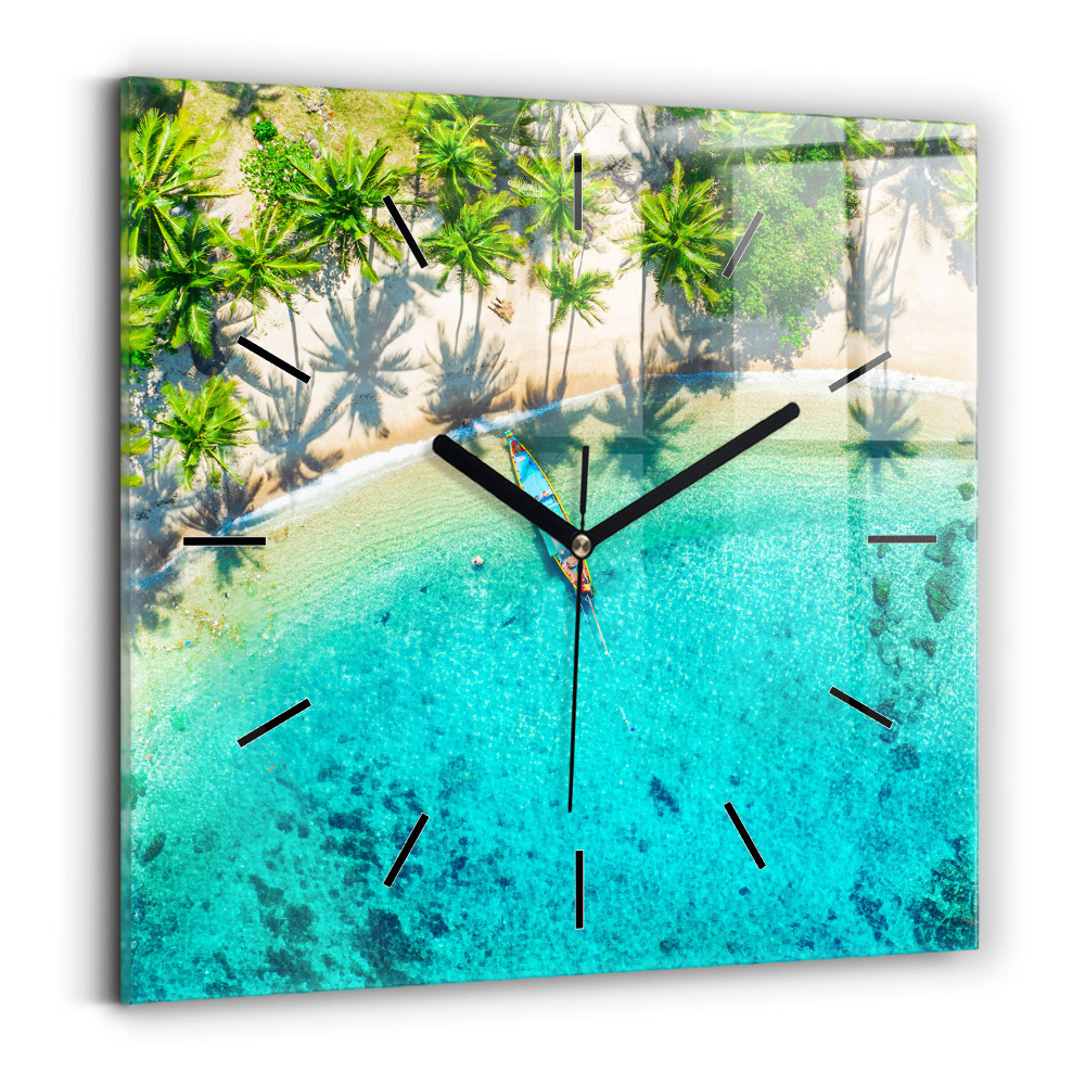 Szögletes fali üvegóra 30x30 Koh Tao trópusi tengerpart