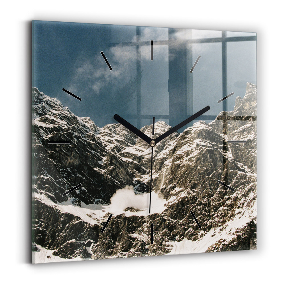 Négyzet alakú üvegóra 30x30 Watzmann-hegység