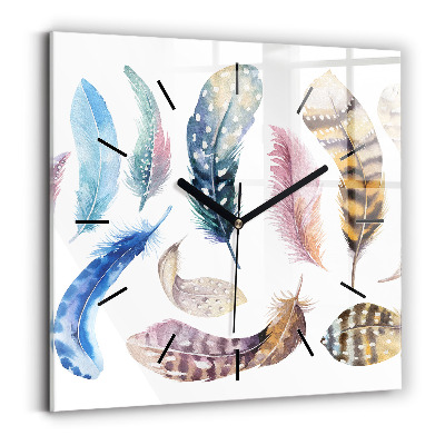 Szögletes üvegóra 30x30 Retro művészeti illusztráció