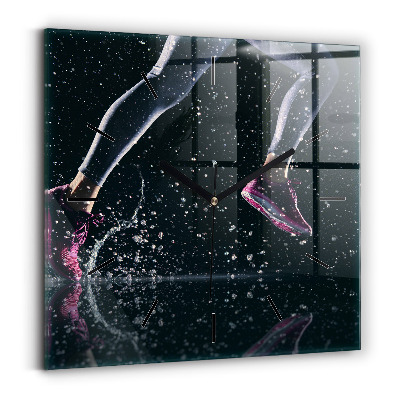 Szögletes üvegóra 30x30 Egészséges életmód és futás