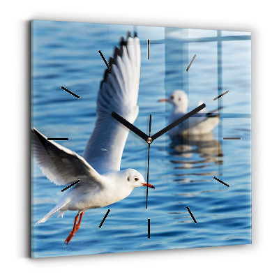 Négyzetes üvegóra 30x30 Sirályok Gdyniában