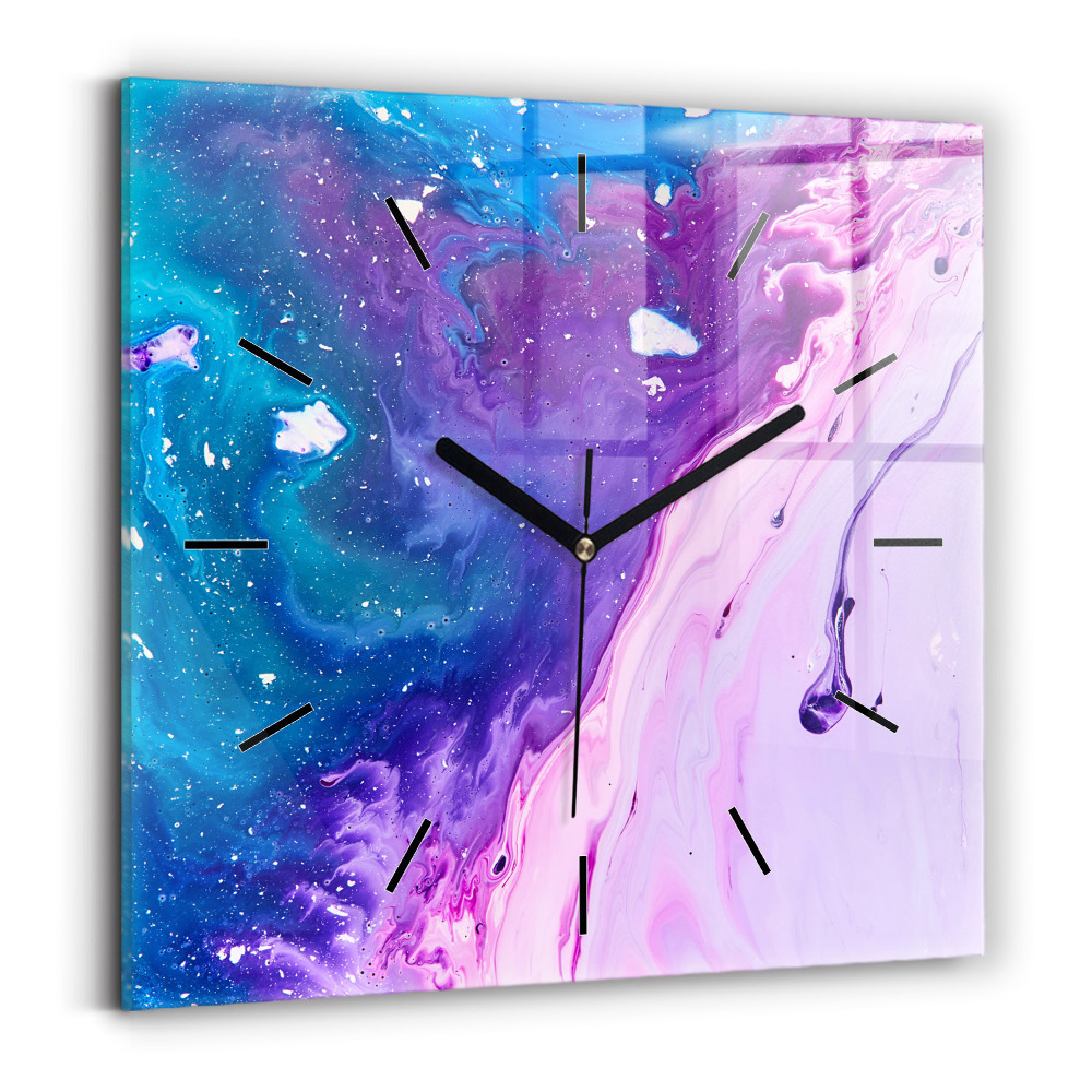 Szögletes fali üvegóra 30x30 Színes háttér