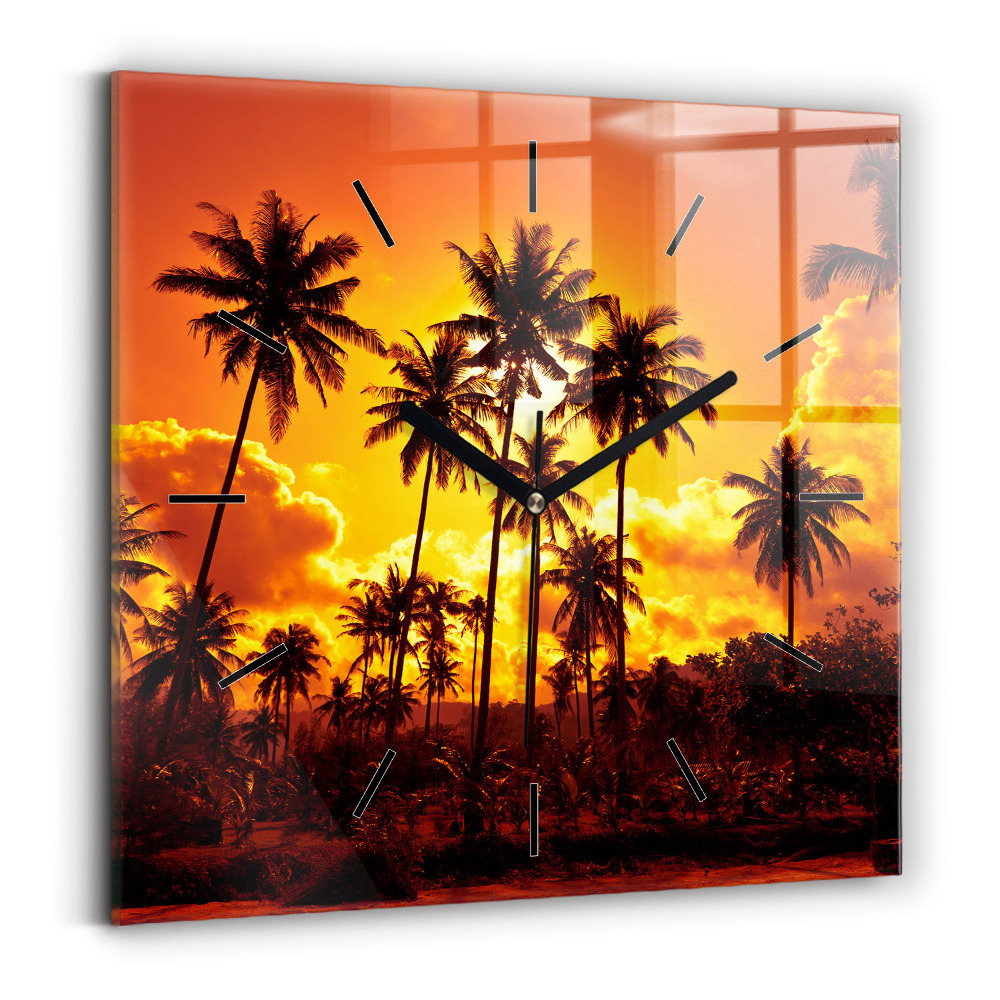 Négyzetes üvegóra 30x30 Thaiföld Klong Prao strand