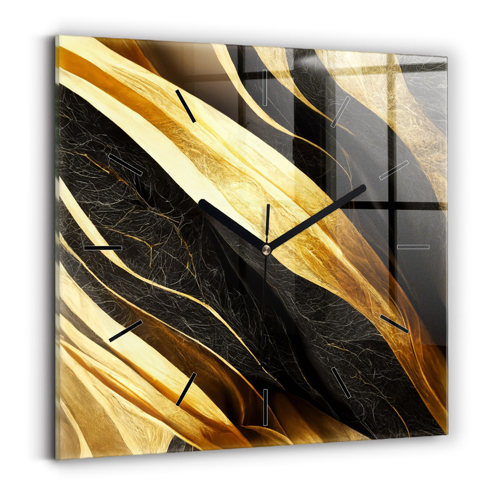 Szögletes üvegóra 30x30 Elegáns absztrakció