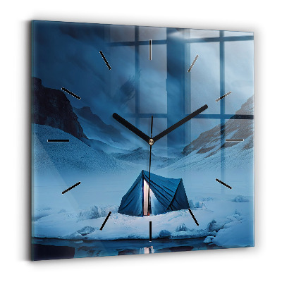 Négyzet alakú üvegóra 30x30 Sátor Izland hegyei között