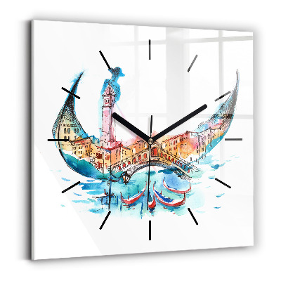 Négyzetes üvegóra 30x30 Olaszország - Velencei Libegő