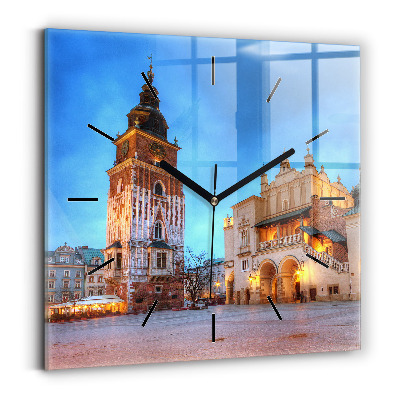 Négyzet alakú üvegóra 30x30 Krakkó fő piactere