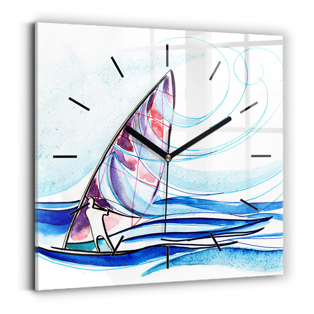 Szögletes fali üvegóra 30x30 Szörfdeszka