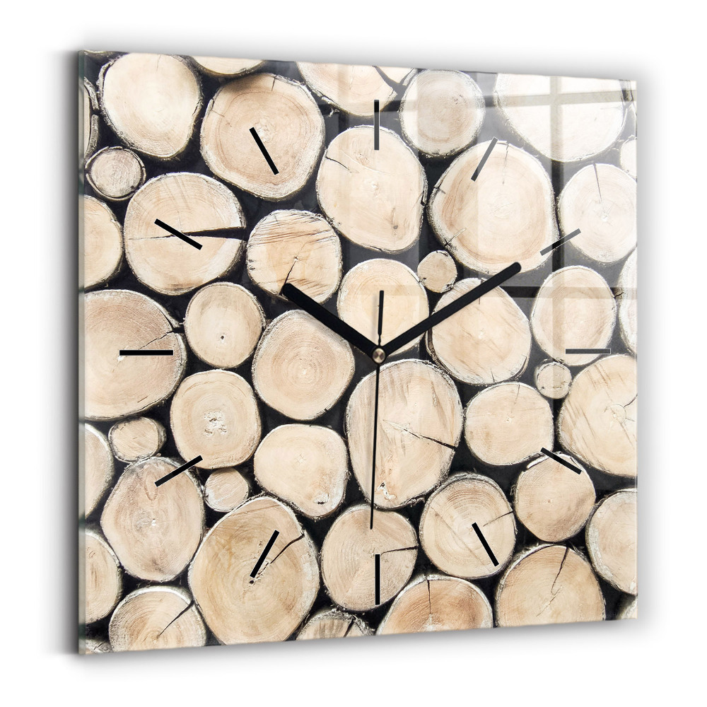 Szögletes fali üvegóra 30x30 Fatuskákat vágni