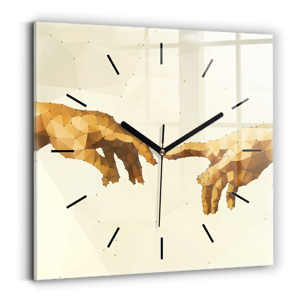 Négyzet alakú üvegóra 30x30 Ádám teremtése