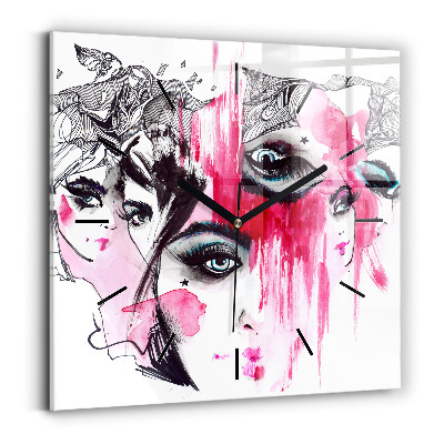 Négyzet alakú üvegóra 30x30 Az absztrakció sok arca