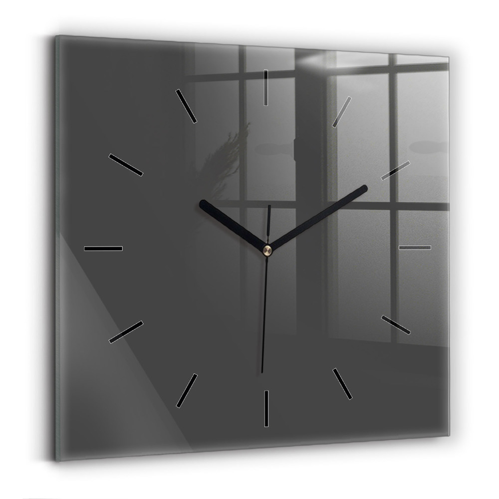 Szögletes üvegóra 30x30 Szürke színű