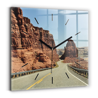 Szögletes fali üvegóra 30x30 66-os út az USA-ban