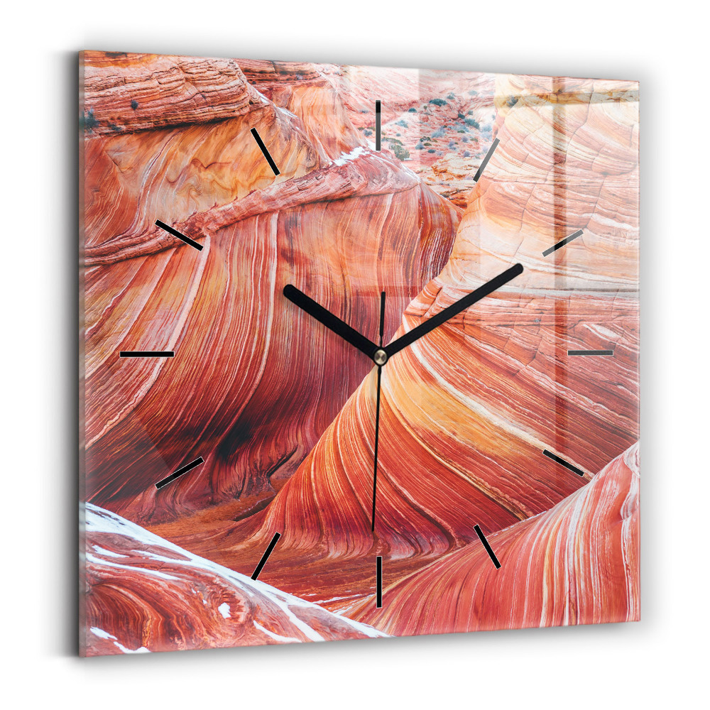 Négyzet alakú üvegóra 30x30 Festői Grand Canyon