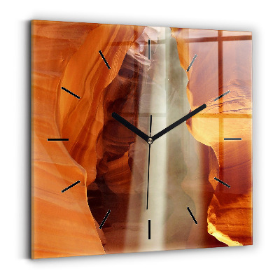 Szögletes üvegóra 30x30 Sivatagi kanyon