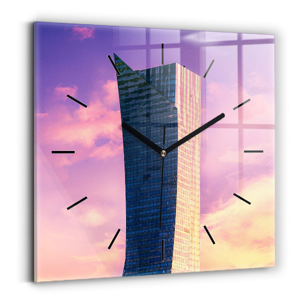 Négyzet alakú üvegóra 30x30 Felhőkarcoló Varsóban