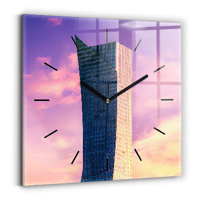 Négyzet alakú üvegóra 30x30 Felhőkarcoló Varsóban