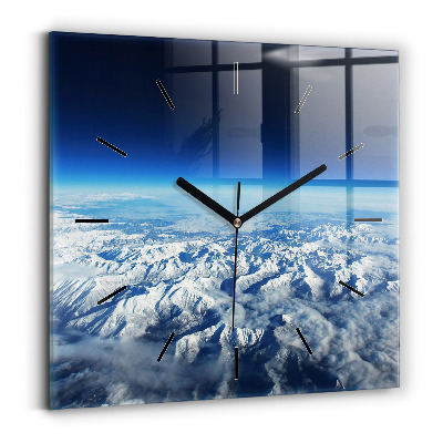 Szögletes fali üvegóra 30x30 Pireneusok tája