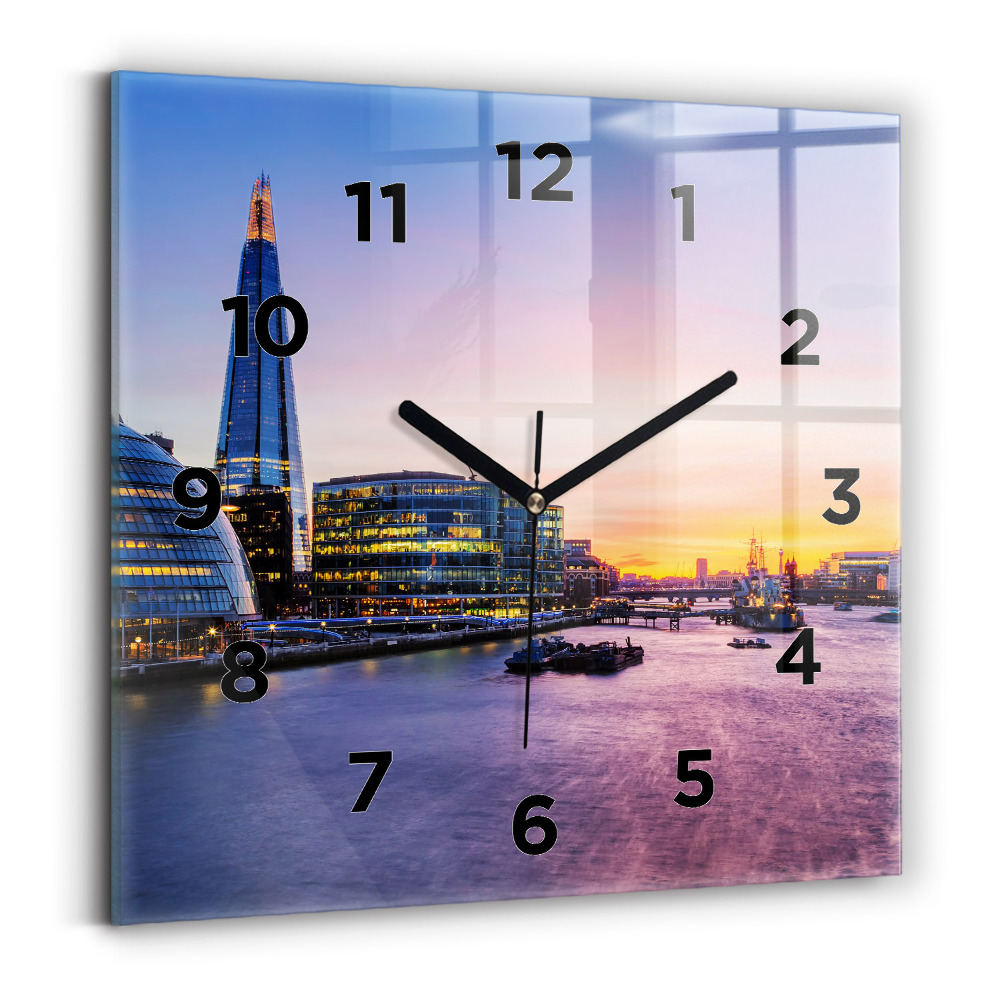 Négyzet alakú üvegóra 30x30 Kilátás Londonra