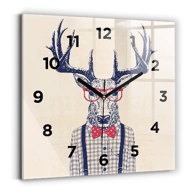 Szögletes üvegóra 30x30 Szarvas ingben