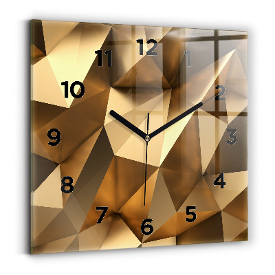 Szögletes fali üvegóra 30x30 Geometriai textúra