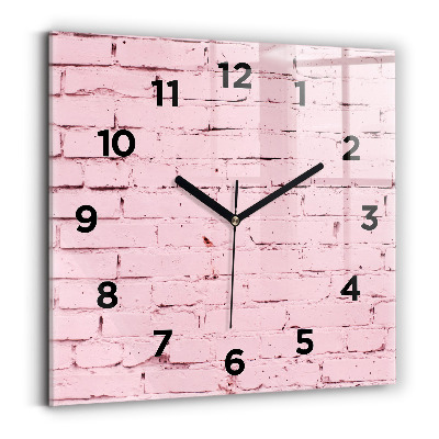 Szögletes fali üvegóra 30x30 Tégla fal