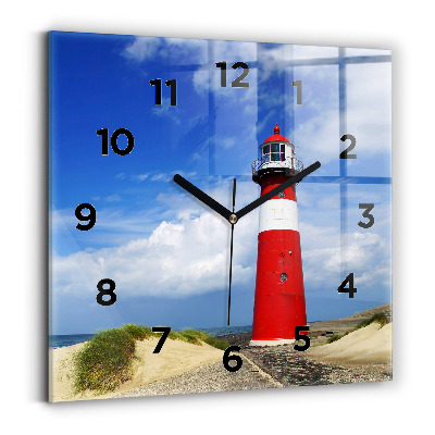 Négyzetes üvegóra 30x30 Világítótorony