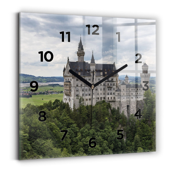 Négyzet alakú üvegóra 30x30 Neuschwanstein kastély