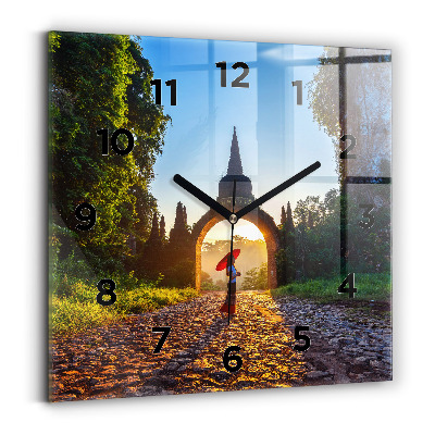 Szögletes fali üvegóra 30x30 Surat Thani Park Thaiföld