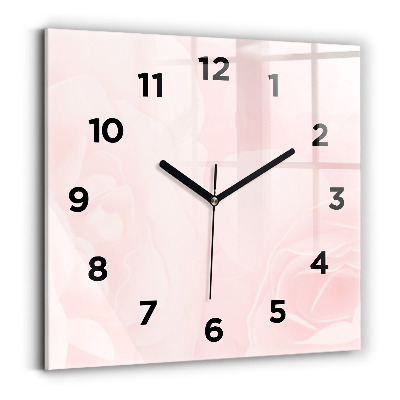 Négyzet alakú üvegóra 30x30 Virágzó rózsák