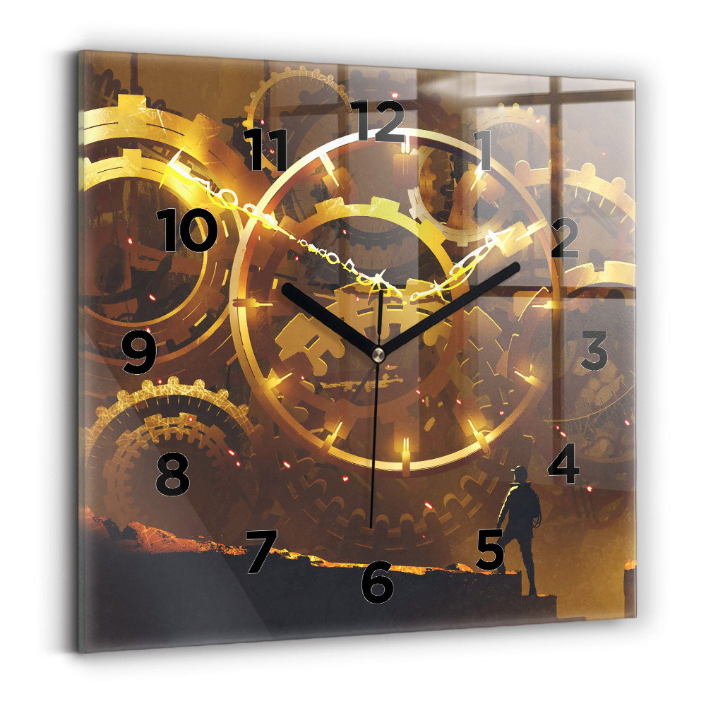 Négyzetes üvegóra 30x30 Idő – Mechanizmus