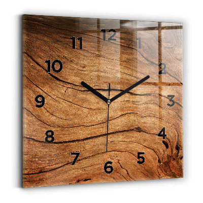 Négyzet alakú üvegóra 30x30 Régi fa