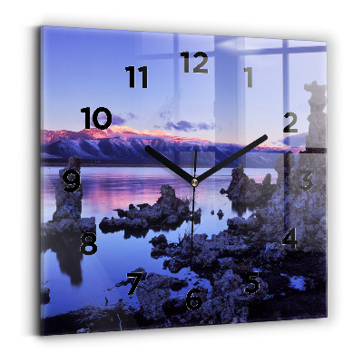 Négyzet alakú üvegóra 30x30 Kaliforniai tó