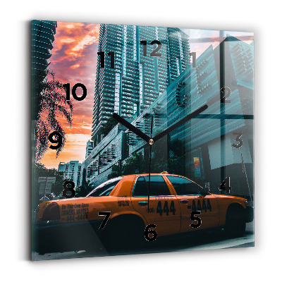 Négyzetes üvegóra 30x30 Miami, Florida