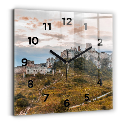 Négyzetes üvegóra 30x30 Szepesi vár Szlovákiában